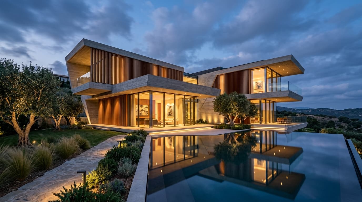 Luxury residential villa architecture by Studio Nirmiti
